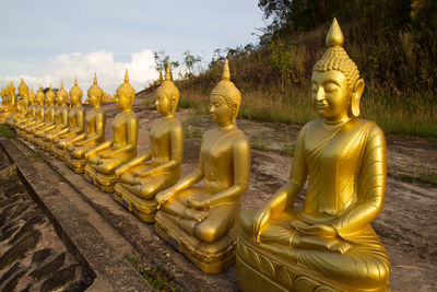 Statue of temple against sky