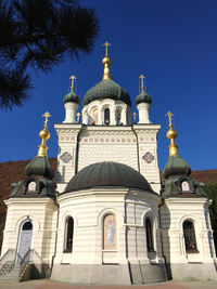 View of building against blue sky