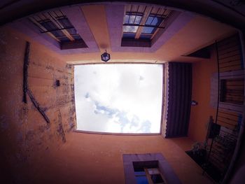 Low angle view of building against sky
