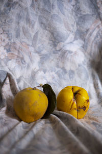 Close-up of fruits on table