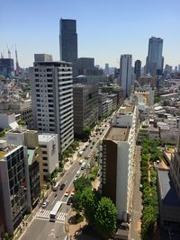 View of city street