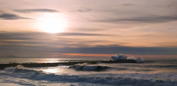 Sunset over the atlantic ocean ... peace ... and waves ...