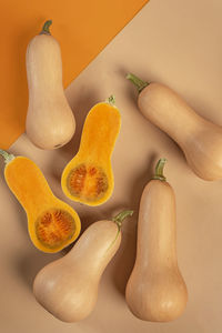 High angle view of fruits on table