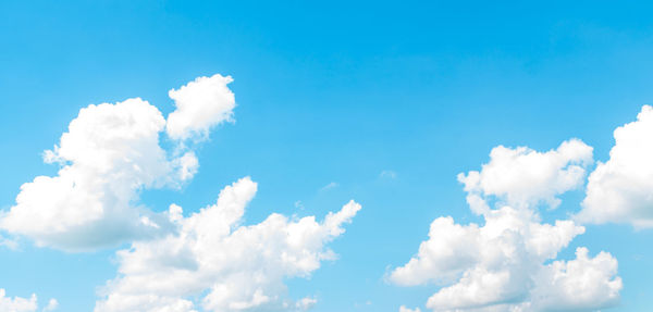 Low angle view of clouds in blue sky