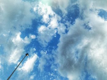 Low angle view of cloudy sky