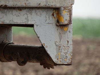 Close-up of rusty metal