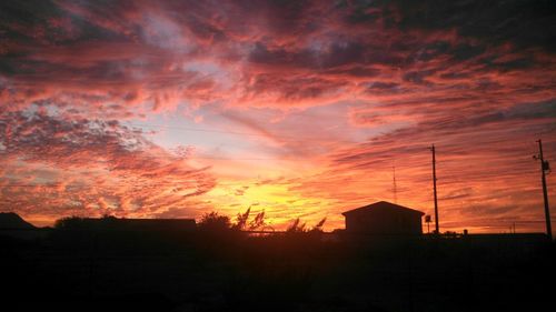 Dramatic sky at sunset