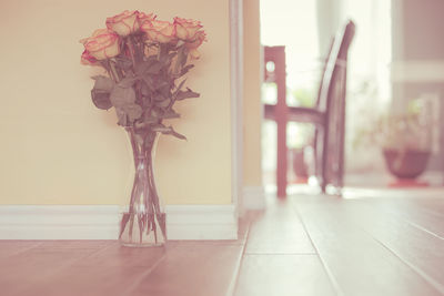 Close-up of potted plant on table at home