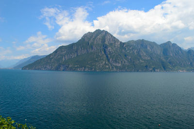 Aerial view of iseo lake