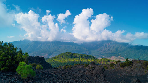 Panoramic view of landscape against sky