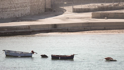 People on boat in water