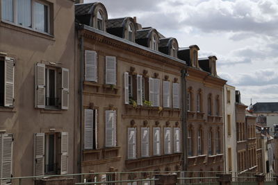 Low angle view of building against sky