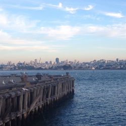 River with cityscape in background