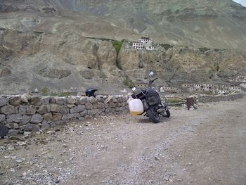 High angle view of zebra crossing on land