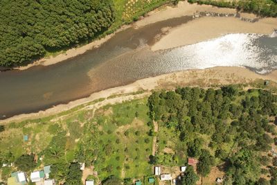 High angle view of landscape