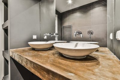 View of kitchen in bathroom at home