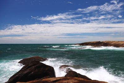 Scenic view of sea against sky