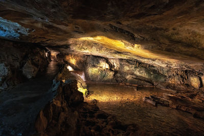Scenic view of rock formations
