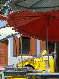 Multi colored built structure