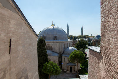 Outer view of dome in ottoman architecture