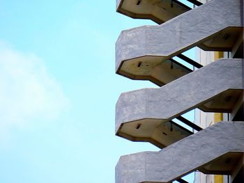 Low angle view of building against clear sky