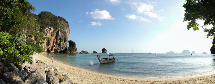 Panoramic shot of sea against sky