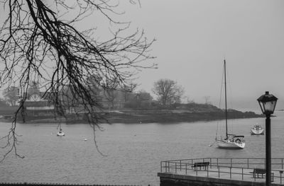 Scenic view of river against sky