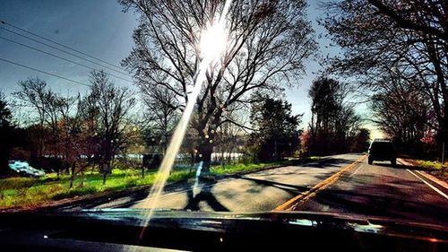 Road passing through landscape