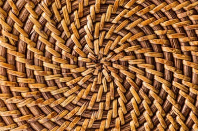 Full frame shot of wicker basket