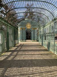 Empty corridor of building