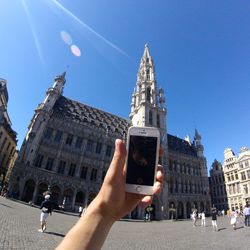 Low angle view of church