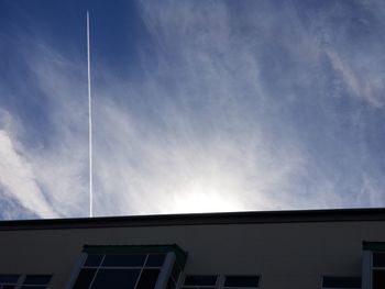 Low angle view of building against sky