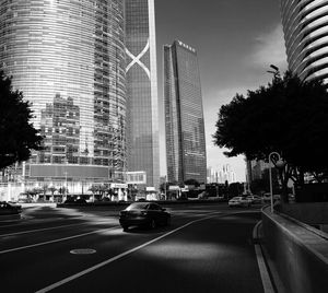 Cars moving on the road