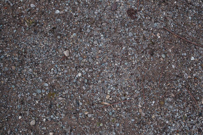 Full frame shot of stones on road