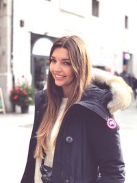 Portrait of a smiling young woman