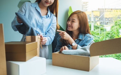 Young woman using mobile phone