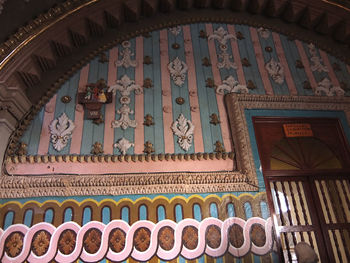 Low angle view of ceiling of building