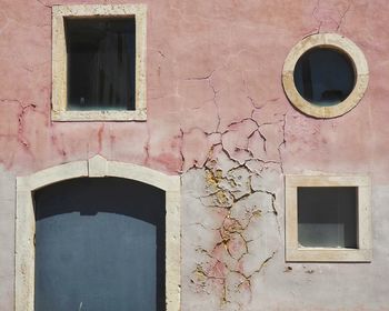 Window of abandoned building