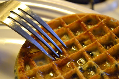 Close-up of object on table