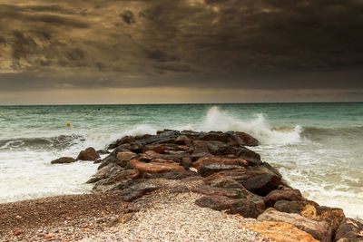 Scenic view of sea against sky