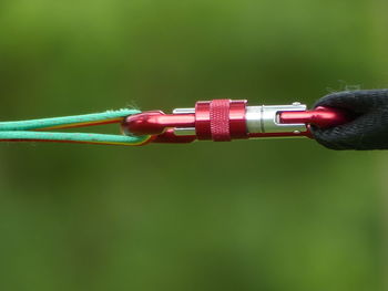 Close-up of carabiner