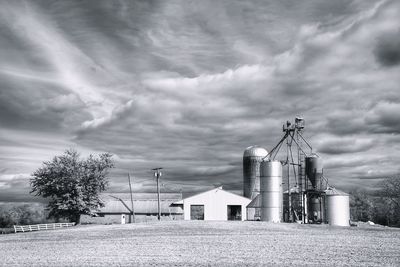 Built structures against sky