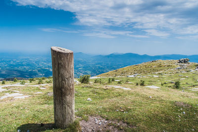 Scenic view of landscape against sky