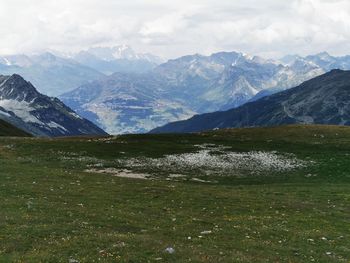 Scenic view of mountains