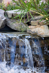 River flowing through rocks
