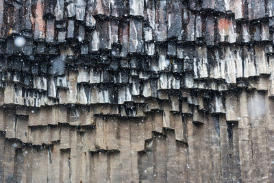 Full frame shot of weathered wood