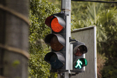 Close-up of road sign