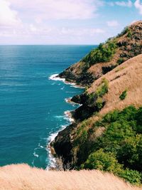 Scenic view of sea against sky