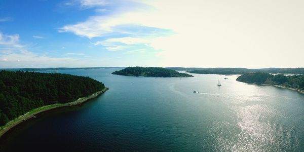 Scenic view of sea against sky