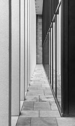 Empty corridor of building